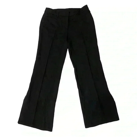 Akris Punto Black Wool Wide Leg Trousers Pants Size 6 IT 42 Minimalist Office - Picture 2 of 13
